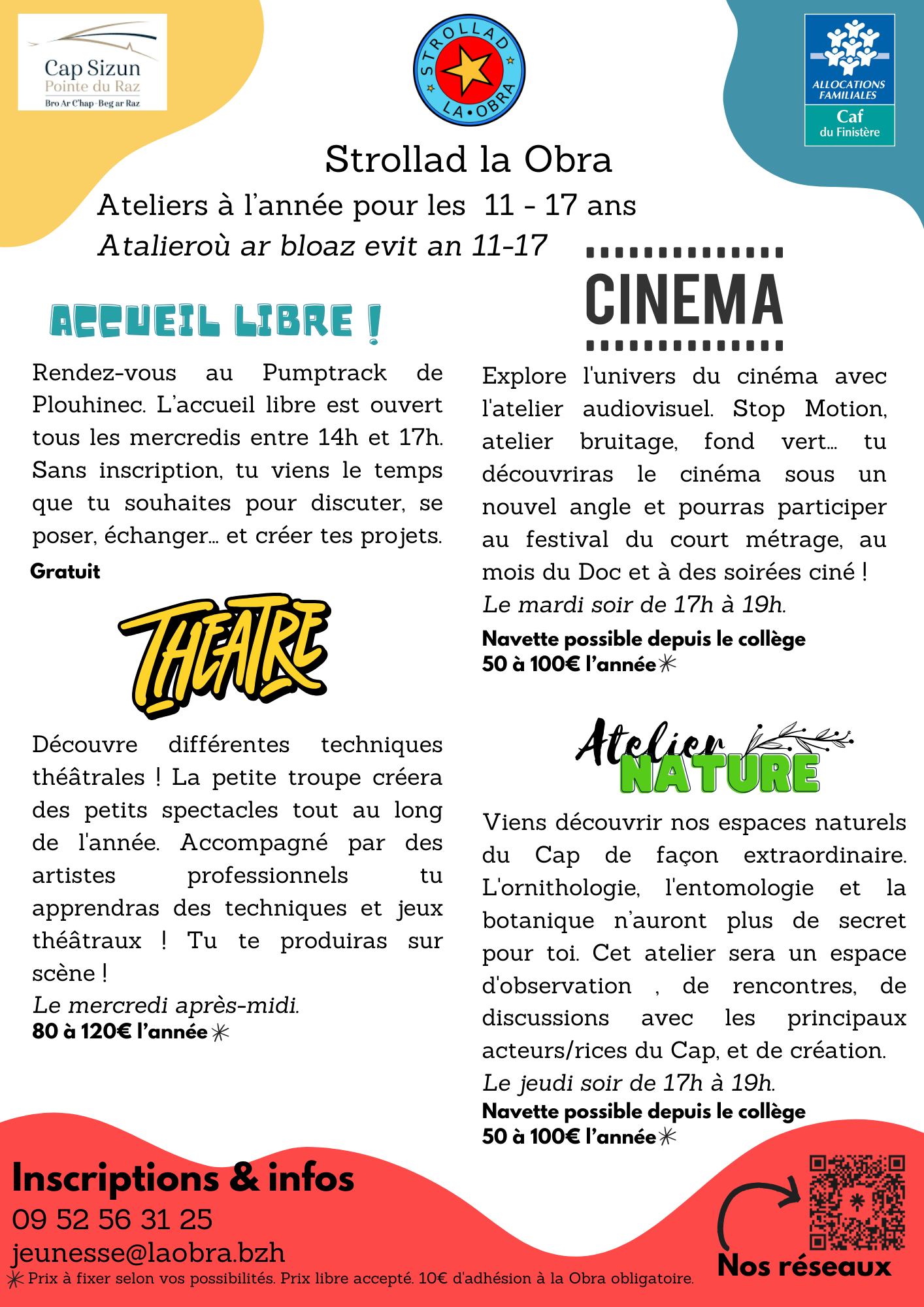 Flyer annonce clubs septembre